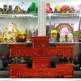 Mua Đế Gỗ Tam Cấp Kệ Tam Cấp Gỗ Ngang HÀNG ĐẸP  (thờ tượng phật  thần  bát hương  .....)