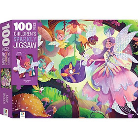 100-Piece Children's Sparkly Jigsaw: Fairy Garden