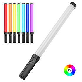 Full Color RGB Light Wand Stick Profession Photography Video Light Bi-Color Temperature 3000K-6500K Dimmable Brightness