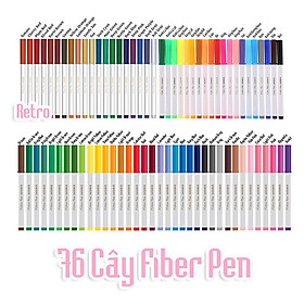 Combo Bút lông màu Fiber Pen Retro Thiên Long Colokit 40/56/60/67/96 màu rửa được an toàn sử dụng tô màu, vẽ tranh, calligraphy