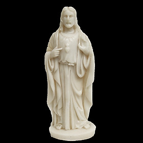 Tượng Chúa Jesus Giêsu Non Nước DSF-HR62 Bằng Đá Nhân Tạo Màu Trắng