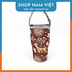Túi Đựng Ly Giữ Nhiệt Lớn 900ml - Nhiều Hoa Văn