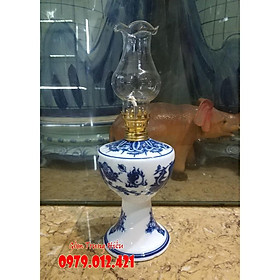 Mua Đèn dầu men lam gốm Bát Tràng