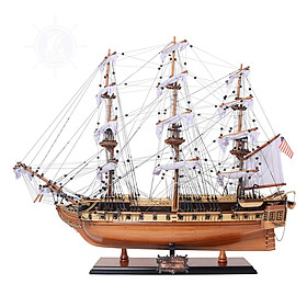 Mô Hình Thuyền Chiến Bằng Gỗ USS Constitution Medium Dùng Để Trưng Bày Trang Trí Dài 74 Cm