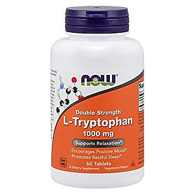 NOW L-Tryptophan, 1000 mg, 60 Tablets