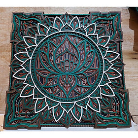 Mua Tranh mandala Bông Sen 8 lớp