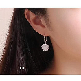 Bông tai bông tuyết bạc ta cho nữ