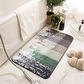 Mua Thảm lau chân nhà tắm sợi cotton siêu thấm nước chống trơn trượt - Hàng nhập khẩu - 40cm x 60 cm - Mẫu 5
