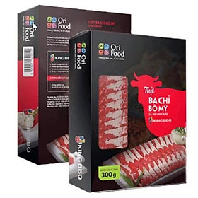 Thịt Ba Chỉ Bò Mỹ Orifood (300g)