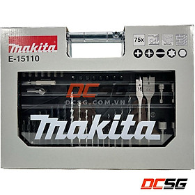 Bộ phụ kiện mũi khoan và vít 75 chi tiết Makita E-15110 | DCSG