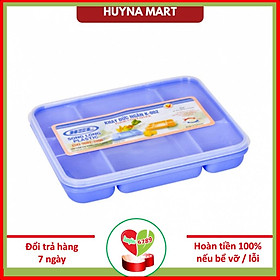 Mua Khay Đựng Cơm Chia Phần Có Nắp Đậy 5 Ngăn Bằng Nhựa Song Long 002 - Duonghieu6789