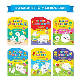 Bộ Tô Màu Bóc Dán - Bé Vừa Tô Vừa Dán Sticker (Song Ngữ Anh – Việt)