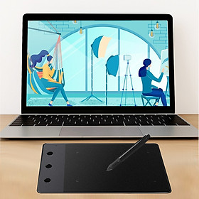 Bảng kí điện tử chuyên nghiệp Huion H420 4x2.23 Inch với 3 phim tắt tích hợp