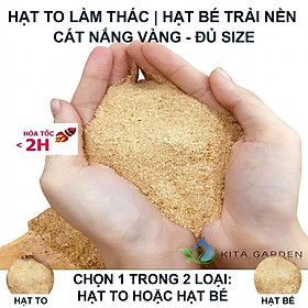 Cát Nắng Vàng Trải Nền Bể Cá, Hồ Thủy Sinh - Cát Vàng Tự Nhiên Sạch Đẹp - 3KG HẠT BÉ NỀN