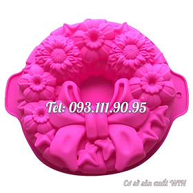 Mua Khuôn silicon làm đế bánh  rau câu vòng hoa - Loại 30 cm - Mã số 1123