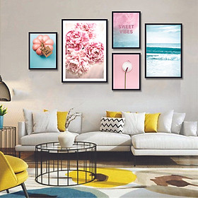 Mua Tranh treo tường  tranh canvas TB19 bộ 5 tấm
