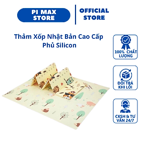 Thảm Trải Sàn Cho Bé Xốp XPE 2 Mặt Phủ Silicone Nhật Bản Mẫu Mới Chóng Thấm , Chống Va Đập Trơn Trượt,  1m8*2m 