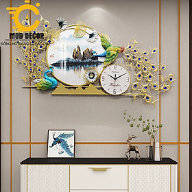 Mua Đồng hồ treo tường tráng gương công phượng phú quý 2929-1