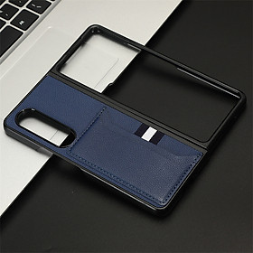 Hình ảnh Ốp Lưng Dành Cho Samsung Galaxy Z Fold 4 Bằng Da Kai Learther Wallet Cover Có Ngăn Đựng Thẻ- Hàng Chính Hãng