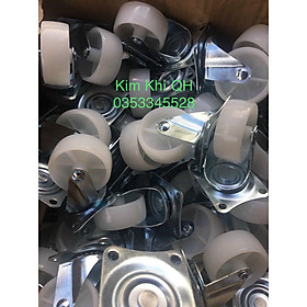 Mua Bộ 4 Bánh Xe Đẩy Hàng Nhựa Trắng 4 hàng chất lượng giá tốt