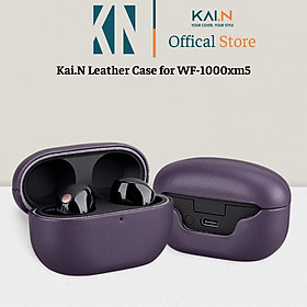 Ốp Bao Case Da Dành Cho Tai Nghe Sony WF-1000xm5, Kai.N Leather Case