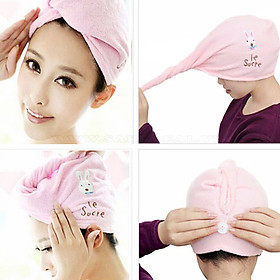 Mua Bộ 2 mũ trùm đầu khi tắm  hấp tóc- nhiều màu