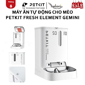 Máy Cho Mèo Ăn Tự Động, Máy Nhả Hạt Hai Ngăn, Máy Cho Chó Ăn Petkit Gemini