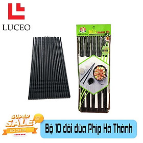 Mua Bộ 10 đôi Đũa nhựa phíp đen chất lượng cao đũa melamine kháng khuẩn
