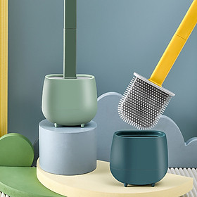 Mua Bàn Chải Vệ Sinh Tollet Bằng Silicon Mền Mại  Làm Sạch Mọi Ngóc Ngách Tay Cầm Chắc Chắn Độ Bền Cao-Màu Trắng