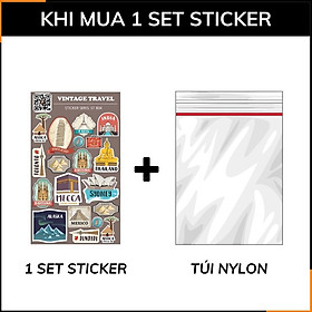 Bộ hình dán sticker du lịch Vintage Travel ST B04 đa dạng mẫu trang trí làm mới không gian với mọi bề mặt gỡ bỏ dễ dàng phụ kiện huỳnh tân store