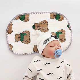 Gối xô in hình nhăn 10 lớp cho trẻ sơ sinh(20x40cm)