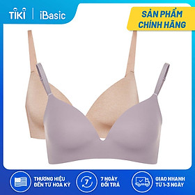 Combo 2 áo ngực không đường may trơn mút mỏng T-shirt iBasic BRAW034