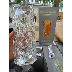 Mua Đèn Bàn Kim Cương Đèn Ngủ Pha Lê Để Bàn Hiệu Ứng 3D Cảm Biến Tích Điện Phong Cách Châu Âu