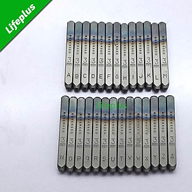 Mua Bộ đóng chữ ngược TOP đóng chữ nổi trên kim loại