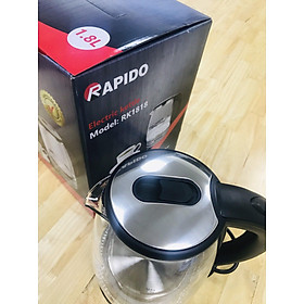 Mua Ấm Siêu Tốc Thủy Tinh  Bình Đun Siêu Tốc Rapido 1800w Tích Hợp Tự Ngắt Chống Trào Nước Khi Sôi - Hàng Chính Hãng
