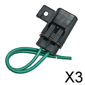 3xUniversal Car ATC Blade Fuse Holder Socket Connector With 30A Fuse