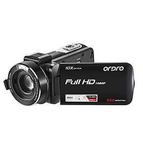 Máy quay video Vlog của Ordro Z82 với micrô, 1080p Full HD 10X Quang 120x Digital Zoom Filmadora Camara cho YouTuber