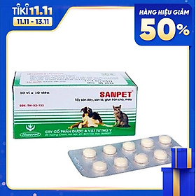 Tẩy Giun cho chó mèo Sanpet