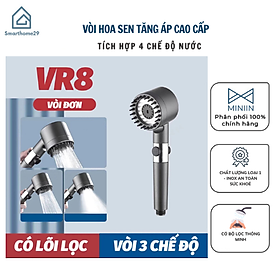Mua Vòi Sen Tăng Áp  Đầu Vòi Hoa Sen Mát Xa 4 Trong 1  3 Chế Độ Áp Suất Cao Tiết Kiệm Nước  Lõi Cotton Lọc Cho Nhà Tắm - HÀNG chính hãƞg MINIIN