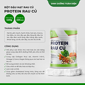 PROTEIN RAU CỦ - BỘT ĐẬU HẠT VÀ RAU CỦ HỖ TRỢ LUYỆN TẬP THỂ THAO (420g)