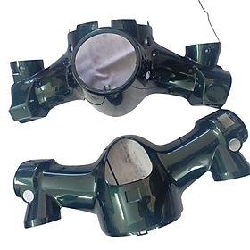 Bộ ốp đầu trên - dưới xe CUB 81 đời mới (gồm 2 món ốp đầu trên và gáy) - TKB1560-DG