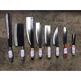 Mua Combo bộ dao 8 món từ nhíp oto cho nhà bếp gia đình