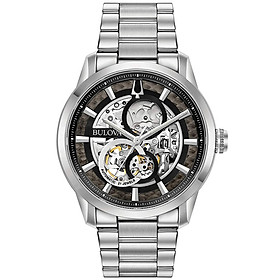 Đồng Hồ Nam Bulova Dây Thép Không Gỉ 96A208 - Mặt Đen