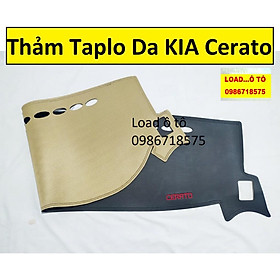 Bộ Thảm Taplo Kia Cerato 2019-2021 Da Vân Carbon Cao Cấp
