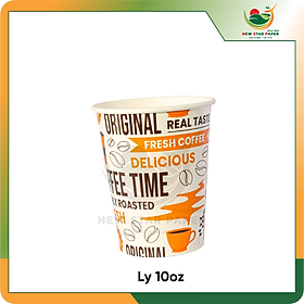 Ly giấy 10oz~295ml - Lốc 50 ly giấy có họa tiết