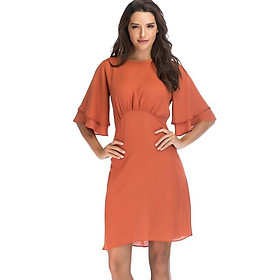 DRESS174-ĐẦM SUÔNG TAY LỠ LOE TẦNG S-6XL