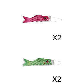 4pcs Japanese Carp Fish   Carp Windsock for Outdoor Hanging