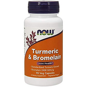 Viên Uống Now Foods Turmeric (Nghệ) & Bromelain