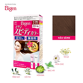Thuốc nhuộm tóc phủ bạc dạng kem Bigen Speedy Color Cream 80ml
