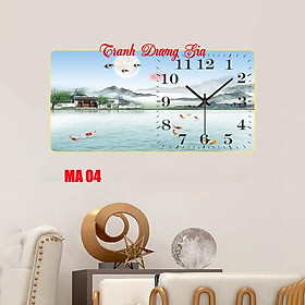 Mua Tranh Đồng Hồ Treo Tường tráng gương ️Mẫu HOT️ Đồng Hồ Pha Lê Trang Trí Decor Nhà Cửa Phòng Khách kim trôi size 40x80
